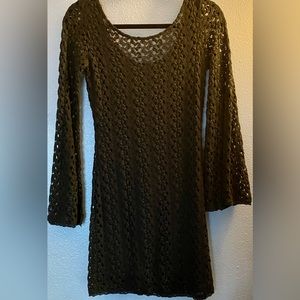 Free People Black Bell Sleeve
